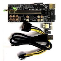 Ver018 PRO PCI-E Riser Card Cáp USB 3.0 018 PLUS PCI Express 1X Sang 16X Extender PCIe Adapter để khai thác BTC