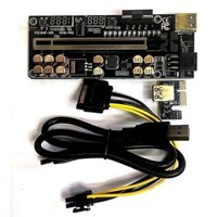 Ver018 PRO PCI-E Riser Card Cáp USB 3.0 018 PLUS PCI Express 1X Sang 16X Extender PCIe Adapter để khai thác BTC
