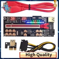 Ver018 PRO PCI-E Riser Card Cáp USB 3.0 018 PLUS PCI Express 1X Sang 16X Extender PCIe Adapter để khai thác BTC