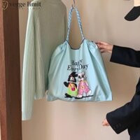 Verge LIMIT Ball & Chain Túi xách, Túi đeo vai In dây rút, Túi xách tay thân thiện với môi trường cho chó con Tote Ball Chain Túi mua sắm ngoài trời