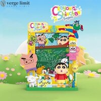 Verge LIMIT Crayon Shin-Chan Khối Xây Dựng, Anime Ngoại Vi Tủ Lạnh Doremon Xếp Hình Gạch, Đồ Chơi Mô Hình Tủ Lạnh Phim Hoạt Hình Doremon Khung Hình Đồ Chơi Trẻ Em