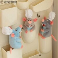 Verge LIMIT Dish Mouse King Hair Band, Sang Trọng Mouse Brother Doll Ratatouille Chef Remy Đồ Chơi Sang Trọng, Nấu Ăn Chuột Kawaii Ratatouille Remy Đồ Chơi Sang Trọng Bạn Gái