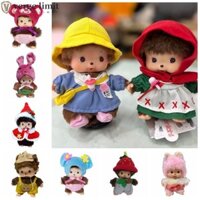 Verge LIMIT Monchi Đồ chơi sang trọng, Con rối tay Khỉ nhỏ Monchi Búp bê sang trọng, Nhiều kiểu dáng dễ thương 15cm Monqi Monchi Búp bê nhồi bông Quà tặng Giáng sinh