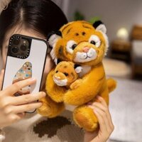 Verge LIMIT Tiger Hand Puppet, Plushie Thú Nhồi Bông Tay Con Rối, Băng Đô Đáng Yêu Lông Tơ Mẹ Và Con Trai Hổ Con Rối Đồ Chơi Trẻ Em
