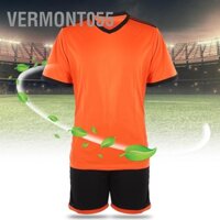 Vermont055 Summer Adult Man Competition Short Sleeve Group Uniform Football Suit Training Clothing