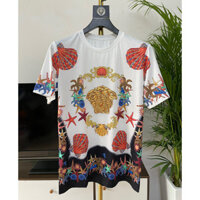 VERSAC* Spring Summer New Digital Print Youth Fashion Casual Men's Short Sleeve Round Neck T T-shirt