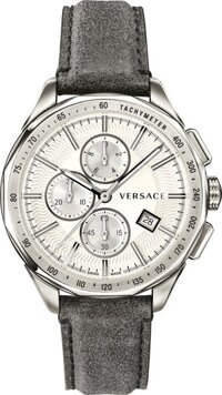 Versace Glaze Chronograph Gray Vintage Watch 44mm
