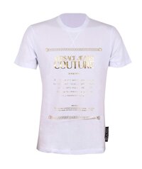 Versace Jeans Couture 100% Cotton Label Foil Logo Short Sleeve T-Shirt- for Mens