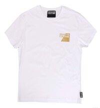 Versace Jeans Couture White 100% Cotton Classic Short Sleeve Crewneck T-Shirt- for Mens