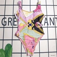 Versace1349 Đồ bơi Pure Desire Style Super Fairy Đồ bơi màu hồng dễ thương Dây thun Đồ bơi một mảnh [có nhãn và thẻ]