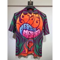 Versace1537 Phong Cách Mới Cổ Tròn Rời Nam Tay Ngắn