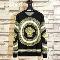 Versace2563 Áo Len Nam Cổ Tròn Áo Len Cashmere Nam Áo Len Co Giãn Ấm Áp