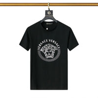 Versace2609 Phong Cách Mới Mỏng Phong Cách Kéo Khung Cotton Nam Áo Thun Nam