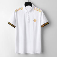 Versace2609 Ve Áo Ngắn Tay Nam Công Sở Mùa Hè Áo Sơ Mi POLO