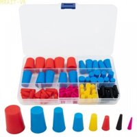 Versatile High Temp Masking Plugs Kit for Powder Coating 105 Silicone Cone Plugs