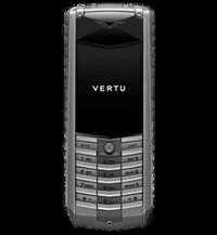 VERTU ACSENT NEW TITANIUM, STAINLESS STEEL, RED LEATHER