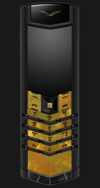 Vertu Signature S Gold Mother Of Pearl Black Alligator