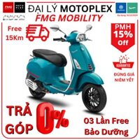 Vespa Sprint 125 S ABS 2022 - Mầu mới - Trả góp miễn lãi - Xanh