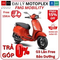 Vespa Sprint 150 ABS 2022 - Mầu mới - Trả góp miễn lãi - Xanh Đen Cam Trắng - Cam