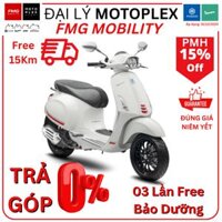 Vespa Sprint 150 ABS 2022 - Mầu mới - Trả góp miễn lãi - Xanh Đen Cam Trắng - Trắng