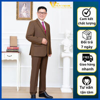 Vest hồng ngọc trung niên cao cấp, bộ vest xuất khẩu hàng loại 1 ( tặng cà vạt )