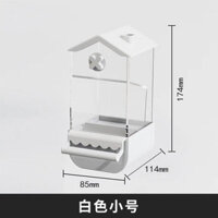 Vẹt Ăn Tự Động Trấu Tách Chống Bắn Chim Hộp Thức Ăn Cắm Huyền Phong Hoa Mẫu Đơn Uống Nước Ăn