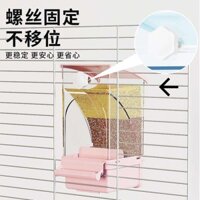 Vẹt Hộp Thức Ăn Trấu Tách Tự Động Da Hổ Phượng Hoàng Đen Hoa Mẫu Đơn Treo Chống Bắn Chống Bắn Tích