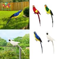 Vẹt Lông Vũ, Tượng Vườn Vẹt Nhân Tạo Mô Hình Vẹt Sống Động Như Thật, Cho Phong Cảnh Sân Ngoài Bãi Cỏ Thủ Công