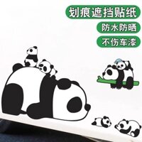 Vết Xước Xe Ô Tô Và Bao Da Miếng Dán Xe Hơi Cho Cá Tính Chống Thấm Nước Chống Nắng Hoạt Hình Gấu Trúc Dễ Thương Thân Xe Sáng Tạo Dán