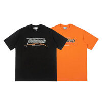 VETEMENTS HI-SPEED Letter Printing round Neck Loose Short Sleeves T Vit Cute Men's Casual Shirt VTM Top