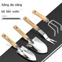 về)Thép (Mới Không Gỉ Dày Ngoài Trời Đào Và Trồng Dụng Cụ Rau Trong Chậu Hộ Gia Đình Xẻng Làm Vườn Nhỏ