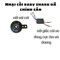 [VG283] Kèn + Mạch nhại còi  đã chỉnh sẵn dùng 12 volt gắn xe máy oto
