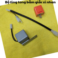 [VG78] Bộ Ting tong bấm giắc xi nhan+cục chớp điện tử gắn xe Wave Future Sirius Ex135 Vision AB