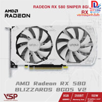 Vga AMD UNIKA RX580 8G Trắng