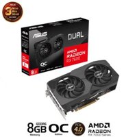 VGA ASUS DUAL Radeon RX 7600 V2 OC 8GB GDDR6 ( DUAL-RX7600-O8G-V2 )