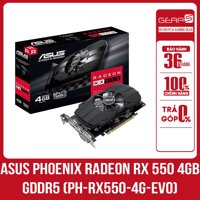 VGA ASUS Phoenix Radeon RX 550 4GB GDDR5 (PH-RX550-4G-EVO) - Bảo hành chính hãng 36 Tháng