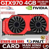 VGA - Cạc màn hình Palit Super JETSTREAM GTX970 4GB DDR5 Màu Red Đã qua sử dụng còn đẹp ( Cũ - 2nd )