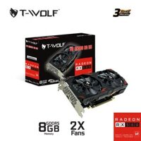 VGA CARD MÀN HÌNH T-WOLF RX580 8GB DDR5 NEW