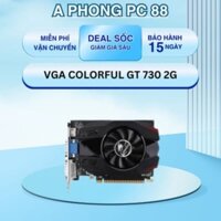 VGA Colorful GT 730 2G D3 Single Fan (GT730K 2GD3-V) Jhang2 cũ bảo hành 15 ngày.