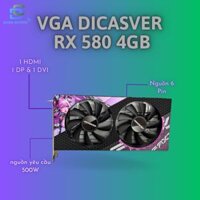 VGA Dicasver RX580 4GB Đen (HÀNG LOẠI 1)