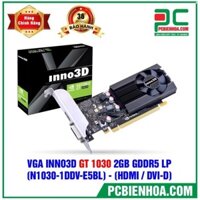 VGA INNO3D GEFORCE GT 1030 2GB GDDR5 LP ( N1030-1DDV-E5BL ) ( HDMI / DVI-D ) BH 36 tháng