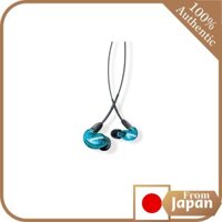 【VGP Hall of Fame Gold Award】 SHURE SE215 SPE-A Blue High Isolation Noise Cancelling Gaming Gaming Special Edition Canal Type Wireless Convertible (sold separately) MMCX Recable Pro Specifications Bass Enhancement Distribution Music Audio Listening Record