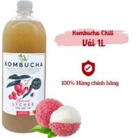 Vgreens Chill Kombucha Special Lychee Việt Nam vị vải chai 1000ml