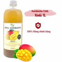 Vgreens Chill Kumbucha Mango chai 1000ml vị xoài Việt Nam