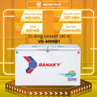 VH-4099W1 - Tủ đông SANAKY VH-4099W1 280 lít - 1 NGĂN ĐÔNG 1 NGĂN MÁT - MIỄN PHÍ GIAO HCM