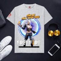 VHL Store [GIÁ XƯỞNG] Áo Free Fire màu ghi xám chất cotton cực mát Lãng Khách Nữ Hiệp VHL Store