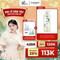 [VHL x Chando Himalaya]  Dầu xả Cấp ẩm và Làm phồng tóc 600ml - Tặng 1 miếng Mặt nạ tinh chất 33mL/28mL