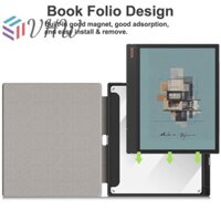 [Vhw] Vỏ đầu đọc sách điện tử từ tính có thể gập lại có khe cắm bút chì cho phụ kiện bảo vệ vỏ bảo vệ BOOX Onyx Note Air4C [tốt]