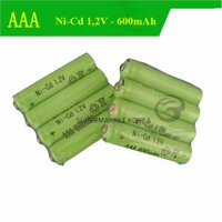 Vỉ 04 viên pin đũa sạc lại pin AAA 600mAh - 12V Ni-cd