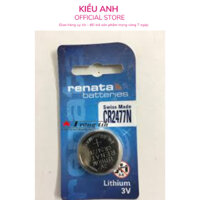 Vỉ 1 viên pin Lithium 3V CR2477 Renata xuất xứ Thuỵ Sĩ-VPP Kiều Anh